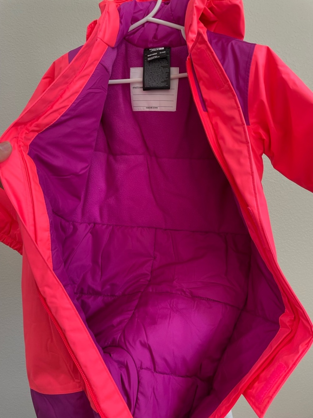 The North Face Baby Toddler Freedom Dryvent Pink & Purple Snowsuit 18-24 Mon - Picture 7 of 10